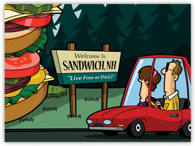 Sandwich Magazine Illustration