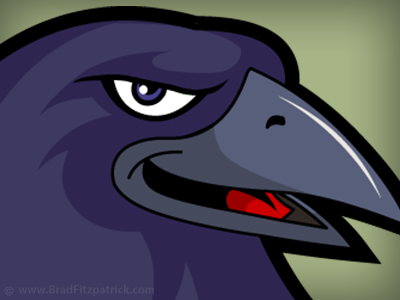 Ravens Mascot bird cartoon logo mascot purple raven raven logo raven mascot