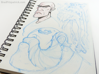 Recent sketchbook page