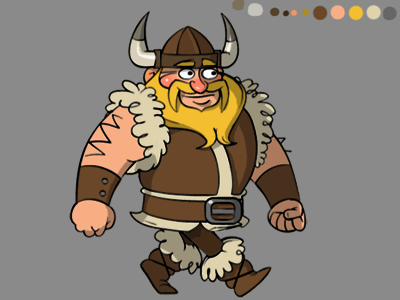 Viking (GIF) animation cartoon cycle design digital gif graphic illustration ui ux viking walk walking