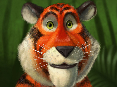 Tiger Time 3d animation cartoon cat cg digital disney illustration james haskins joan rivers jungle book tiger