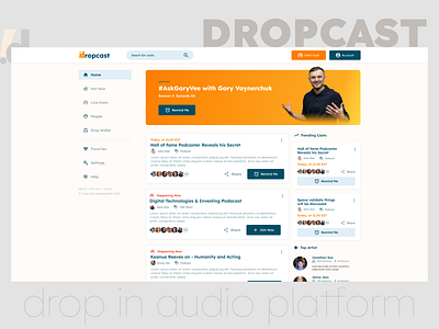 DropCast - Drop In Audio Platform