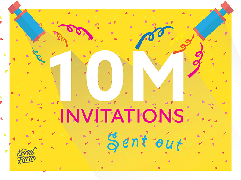 10 M invitations sent out by Izabela for Event Farm on Dribbble