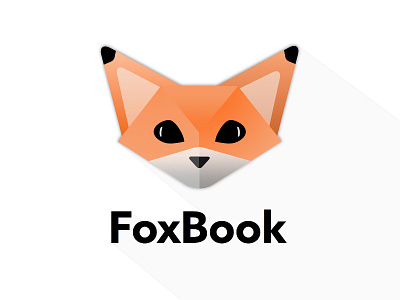 Icon for a FoxBook app design fox icon illustration mobile