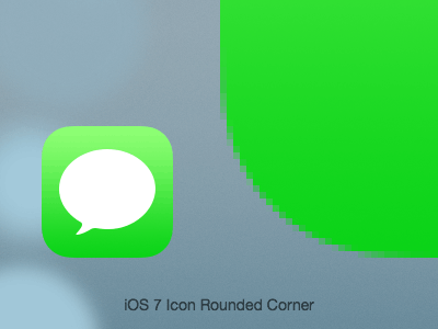 iOS 7 Icon Rounded Corner Radius