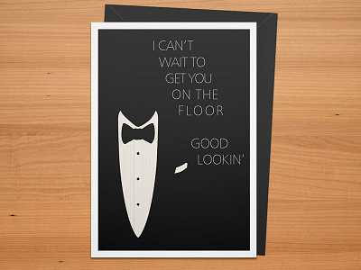 Suit and Tie Valentine's Day Card