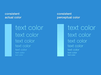 Consistent Colors for Varying Sized Objects