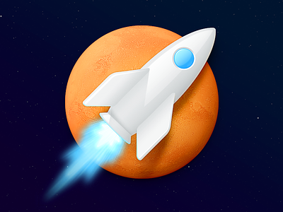 MarsEdit Mac App Icon app icon mac app icon mars rocket