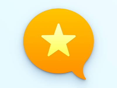 Micro.blog app icon mac app icon star talk bubble