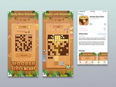 Wooden Block Blust 欢迎下载 app art design icon illustration ui ux