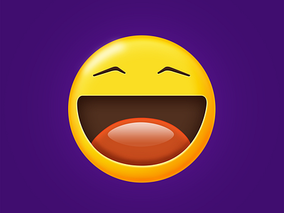 Emoji-Laugh 3d art design emoji icon illustration mild texture realistic ui ux