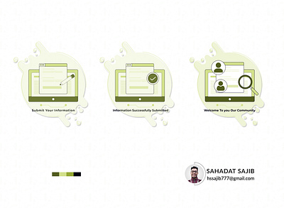 Section indicator for website design icon icon design icon set iconography illustration sections ui web web design