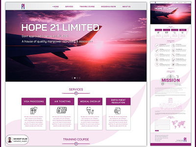 Corporate website design landing page ui webdesign website