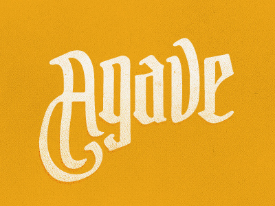 Agave blackletter calligraphy lettering typography
