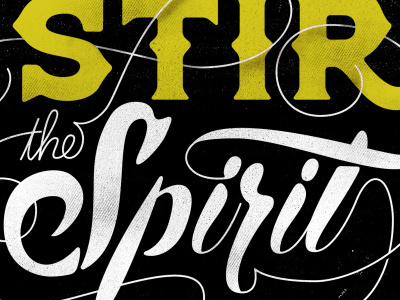Spirit design lettering spirit typography