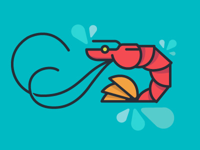 Shrimpy illustration shrimp water whiskers