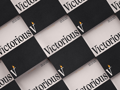 Victorious branding color design focus lab lettering letters logo logotype type typography