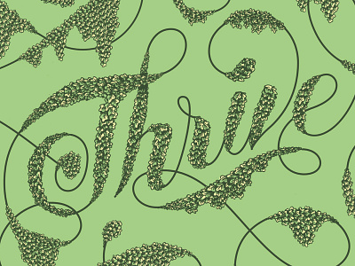 Creative South 14 Poster creative south green kudzu lettering thrive typography