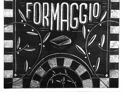 Pacci Chalkboard chalk formaggio hand lettering lettering pacci salumi typography