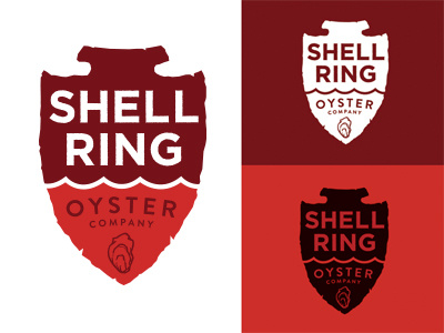 Shell Ring arrowhead branding logo oyster oyster company water