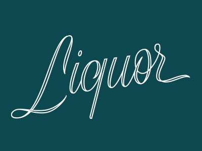Liquor brush lettering lettering liquor script typography