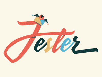 Jester brush lettering jester lettering typography