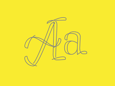 Big A, Little A a branding brush script design focus lab letter lettering typography