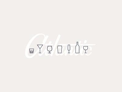 Get Your Drank On atlantic beer cocktails design focus lab icons lettering sparkling typography wine