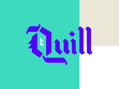 Quill Pt. II blackletter color design focus lab letters q quill typography