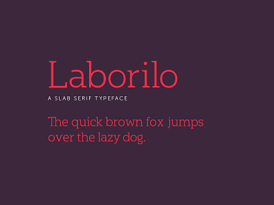 Laborilo branding design focus lab font serif slab serif typeface typography
