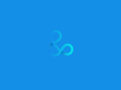 Infinity Ampersand ampersand and blue branding focus lab symbiosis typography
