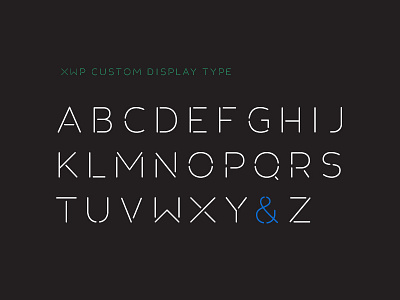 Custom Display Type branding design display type focus lab typeface typography xwp
