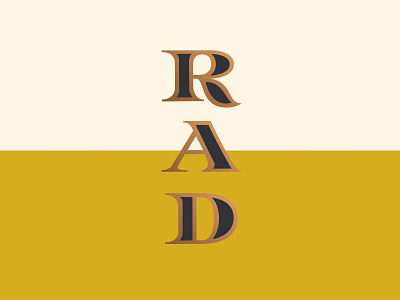 Rad color focus lab lettering letters rad type typography yellow