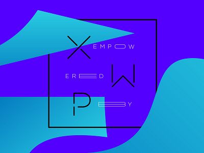 Empowered by XWP branding color empowered focus lab logotype shapes typography xwp