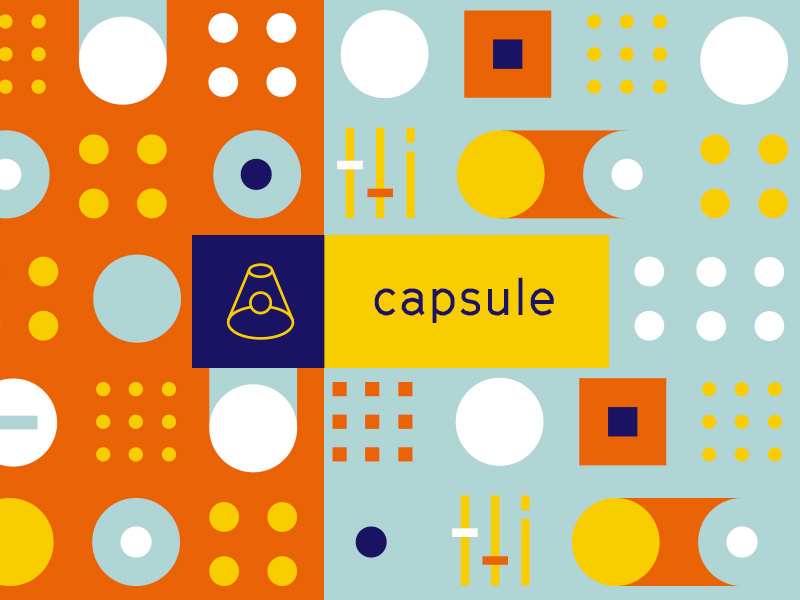 Capsule cinetype space capsule color focus lab branding control panel exploration