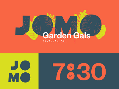 Relativity + Garden Gals branding colon colors garden jomo leaves lettering logotype relativity time typography