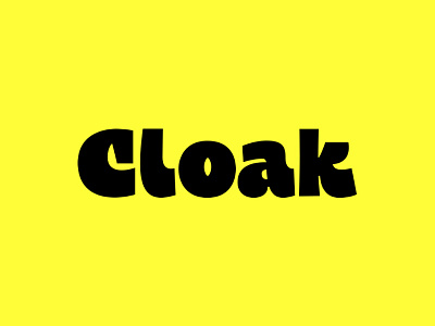Cloak chunk design lettering letters typeface typography wip yellow