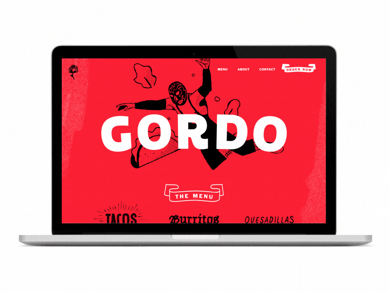 Gordo Jam branding burritos car focus lab gordo illustration luchador red rose tacos