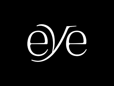 👁 black and white eye letters type type design typography