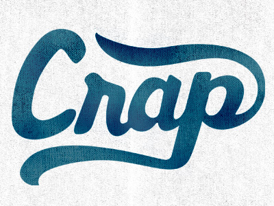 Crap design typography