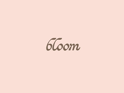 bloom branding brown design focus lab lettering logotype pink typography