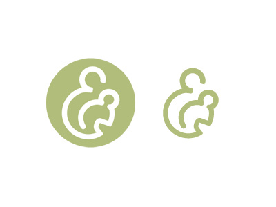 Mother & Baby design logo