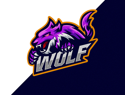 Wolf #2 app branding design illustration log logo vector wolf