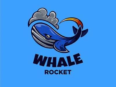 Whale rocket 3d animation app branding design graphic design icon illustration logo motion graphics vector