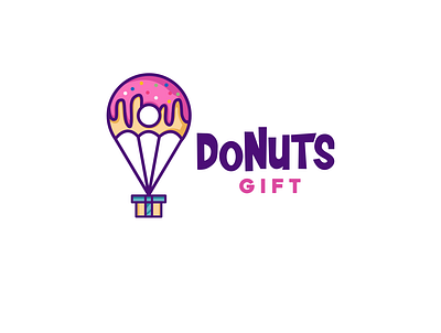 Donuts logo app branding design icon illustration logo ui vector