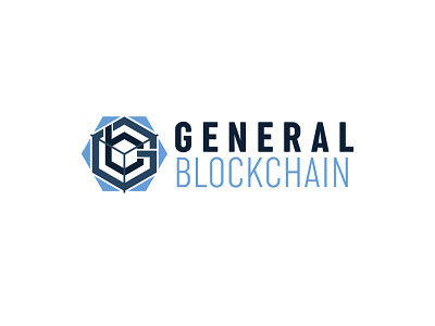 General Blockchain Logo Concept block chain blockchain branding design flat generic logo logo design minimalist