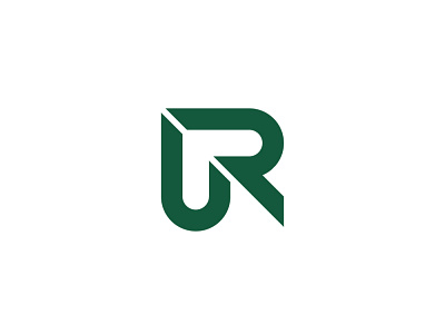 UR Monogram Logo Concept branding design flat logo logo design minimalist monogram monogram logo ru