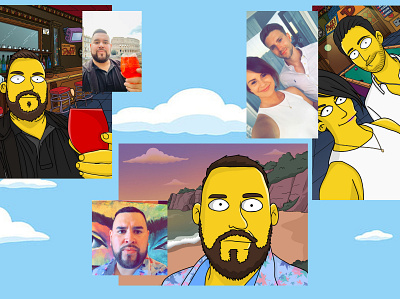 I will convert your photo into the simpsons style within 24 hour cartoon characters custom gift illustration simpsons yellow