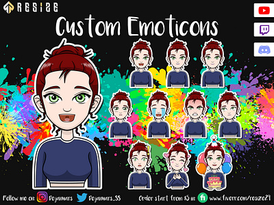 1st Characters Romcomwriter Emoticon Concept🎨 (SOLD)