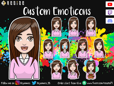 2nd Characters Romcomwriter Emoticon Concept🎨 (SOLD)